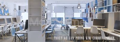 Thiết kế văn phòng Kim Communication Quận 1 Tphcm